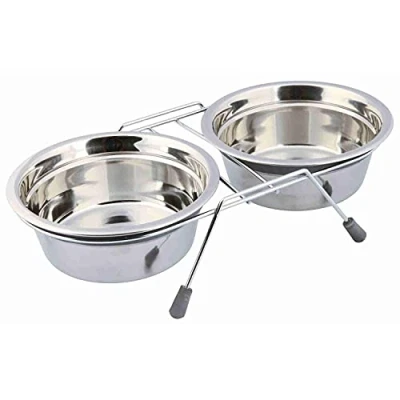 Image of Trixie Eat on Feet Two Anti Rattle Bowl Set for Dog, 0.9 Litre, Pack of 6
