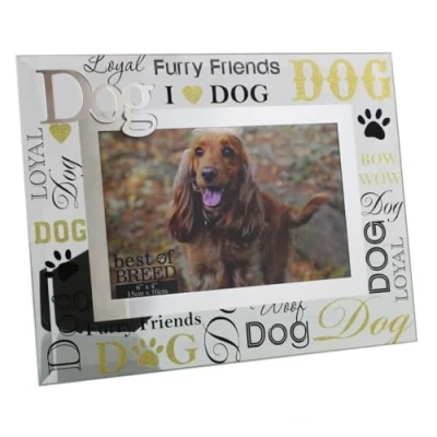 Image of Best of Breed Photo Frame 3D Words 6&quot;x4&quot; Dog BB249