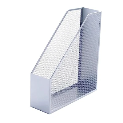 Image of Q Connect Mesh Magazine File Iron Silver