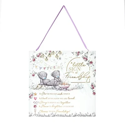 Image of Me to You Tatty Teddy &#039;Little Sign&#039; Friendship Plaque Official Signature Collection