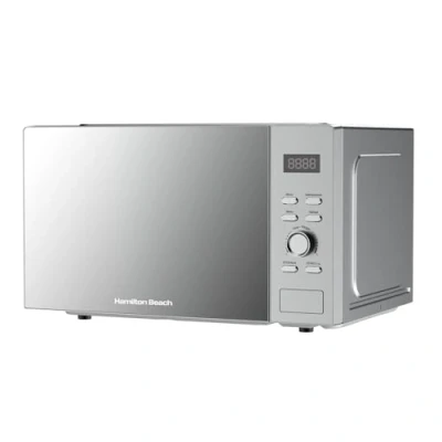 Image of Hamilton Beach Microwave, 30L, 950W, Family Size, Digital Controls, 8 Pre Set Programs, 5 Power Levels, Large Capacity, Defrost Function, Child Lock, Silver HB30FUXP04S