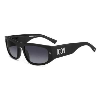 Image of Dsquared2 ICON Unisex Sunglasses, Size: 57, Black