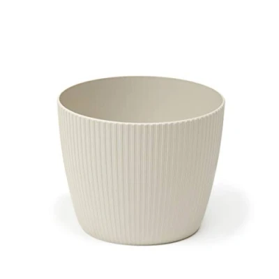 Image of Flowerpot Herb Plant Flower pot Magnolia Jumper Windowsill Holder Balcony Garden Container Organizer box decor Mix! Match! Play! (Ø 110mm H 84mm, Taupe)