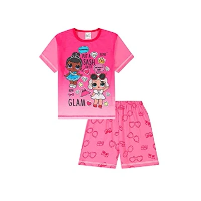 Image of LOL Surprise Dolls Girls Short Pyjamas L.O.L Dance Pink (8 9 Years, 8_years)