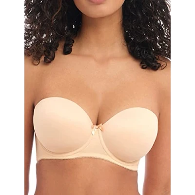Image of Freya Deco Strapless Moulded Bra Nude Beige 34DD