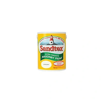 Image of Sandtex 5 litres Ultra Smooth Masonry Paint Cotton Belt