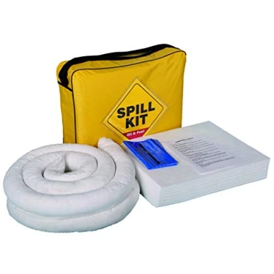 Image of 50 Litre Oil and Fuel Kit Bag Spill Complete Response with Absorbent Pads Socks for Effective Management