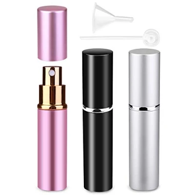 Image of Zingso Refillable Travel Perfume Atomiser Bottles, 3 Pcs 10ml Mini Portable Spray Bottles Aftershave Empty with Funnel and Diffuser Tool