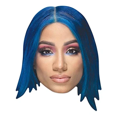 Image of STAR CUTOUTS SM402 Sasha Banks Party Decorations Single Face Mask Amazing Talking Point &amp; Gift for WWE Fans, Solid, Multicolour, Regular