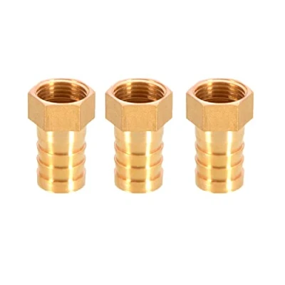 Image of 3PCS Solid Brass Hose Tail Connector Barbed to BSP Male Thread 19mm 1/2 for Air Water Fuel Oil Gas