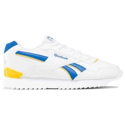 Image of Reebok Unisex Glide Ripple Clip Sneaker, FTWWHT/VECBLU/CLAYEL, 3 UK
