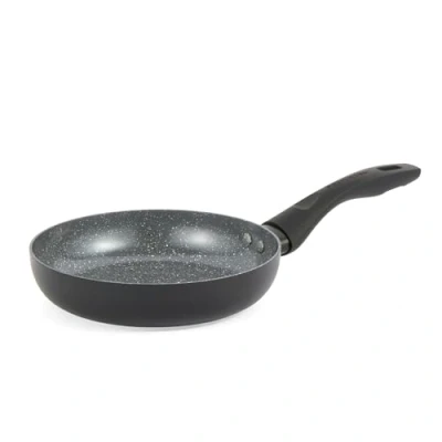 Image of PROGRESS BW12901EU7 Marble Ceramic 20 cm Frying Pan Non Stick Omelette/Egg with Metallic Coating, Induction Hob Suitable, Lightweight Pressed Aluminium Cookware, PFAS Free