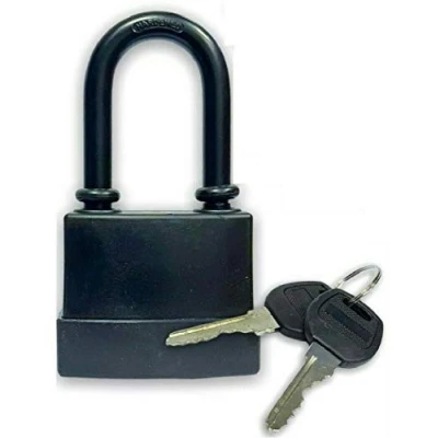 Image of Heavy Duty Padlock Long Shackle 70mm Waterproof 2 Keys Security Outdoor Shed