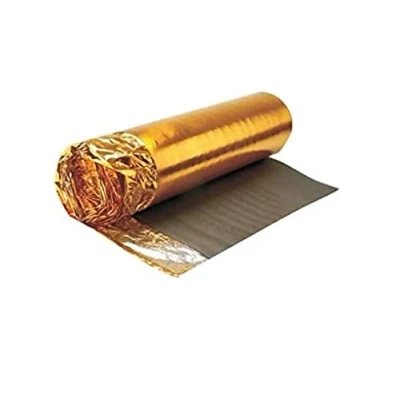 Image of 30m2 Deal AcuStick® Supreme 6mm Gold Underlay for Wood or Laminate Flooring Free Barrier Tape