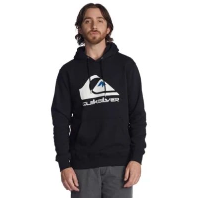 Image of Quiksilver BIG LOGO Hoodie, Men&#039;s, Size: Medium, Athletic heather