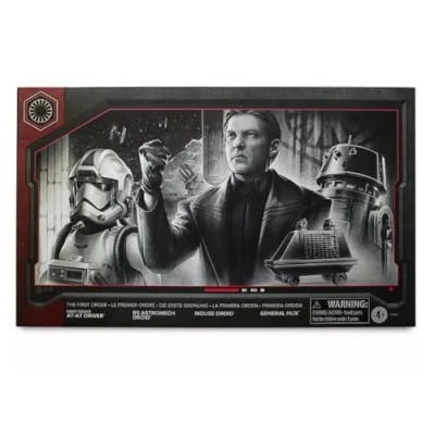 Image of Hasbro Star Wars Black Series The First Order Figure Set at Driver, R5 Droid, Mouse General Hux