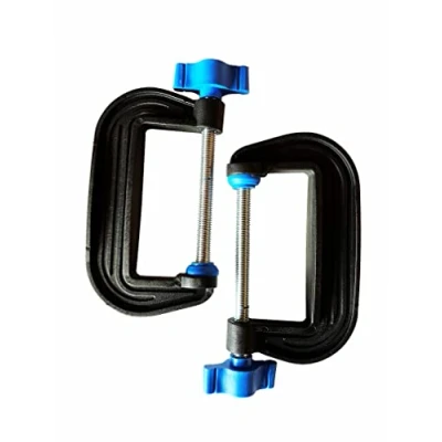 Image of Linic UK Made G Clamps, Pair of 3&quot; (75mm). (H4043) Free Postage