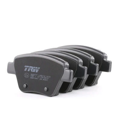 Image of 5K0698451D brake pad set TRW COTEC GDB1841 not prepared for wear indicator with caliper screws accessories VOLKSWAGEN: Caddy 3, Golf 6