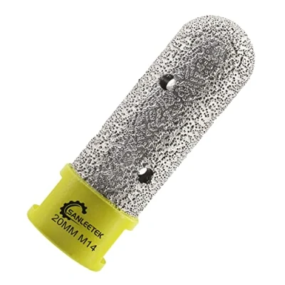Image of Diamond Finger Milling Bits 20mm SANLEETEK Tile for Existing Holes Enlarging Shaping Trimming in Porcelain Ceramic Marble Granite Artificial Stone M14 Thread