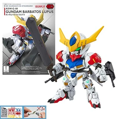 Image of Bandai Gunpla Model Kit Gundam SD EX Standard 014 Barbatos Lupus Building Robot MK57798/ BAS5057798