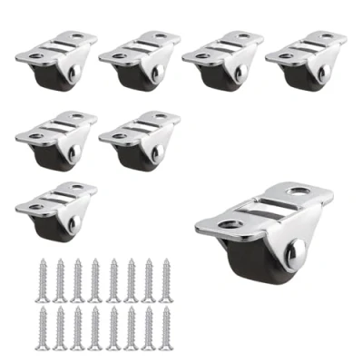 Image of Castor wheels,8 Pcs Directional Wheel Rubber Roller Furniture Mini Casters Fixed Wheels Replacement Cabinet for Appliances Drawer Equipment