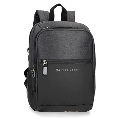 Image of Pepe Jeans Jarvis, Black/White, 25x36x10 cms, PC Backpack