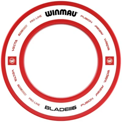 Image of WINMAU Dart Board Surround Ring Pro Line 2.0 Red Dartboard Backboard Wall Protector