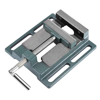Image of YyDDs 6 Inch Drill Press Vise Cast Iron Vice Industrial Heavy Duty Machine Bench Clamp for Milling, Drilling, Woodworking and Machinery Maintenance