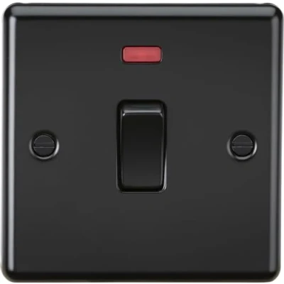 Image of Knightsbridge 20A 1G DP Switch with Neon Matt Black