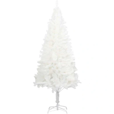 Image of vidaXL Artificial Christmas Tree Lifelike Needles White 240 cm