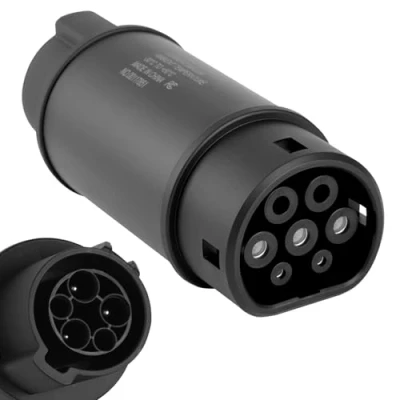 Image of Jiacheng Type 1 to 2 EV Charger Adapter, 32A SAE J1772 IEC62196 Car Cable Conversion Converter for Electric Vehicle Cars