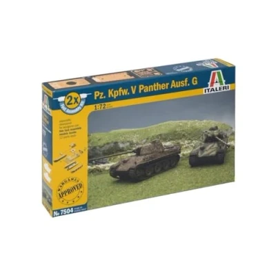 Image of ITALERI ITA7504 Armoured Combat. V Panther Type G Panzerkampfwagen.v Model kit, Green
