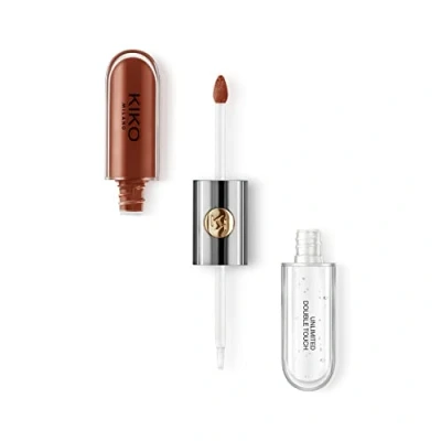 Image of KIKO Milano Unlimited Double Touch 128 Liquid Lipstick With A Bright Finish In Two Step Application. Lasts Up To 12 Hours. No Transfer Base Colour