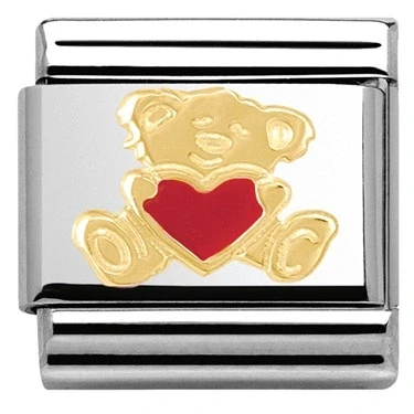 Image of Nomination Bear With Heart Charm