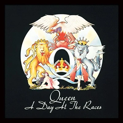Image of Queen A Day at The Races 12&quot; Album Cover Framed Print, MDF, Multi Colour, 32 x 1.5 cm