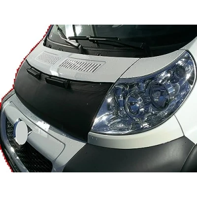 Image of AB 00271 Bonnet Bra compatible with Fiat Ducato III Citroen Jumper II Peugeot Boxer 2006 2014 Stoneguard Protector Tuning