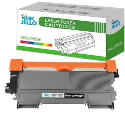 Image of InkJello Compatible Toner Cartridge Replacement for Brother DCP 7055 7055W HL 2130 2132 2135W TN2010 (Black, 1 Pack)