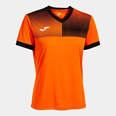 Image of Joma Eco Supernova Short Sleeve T Shirt Orange Black