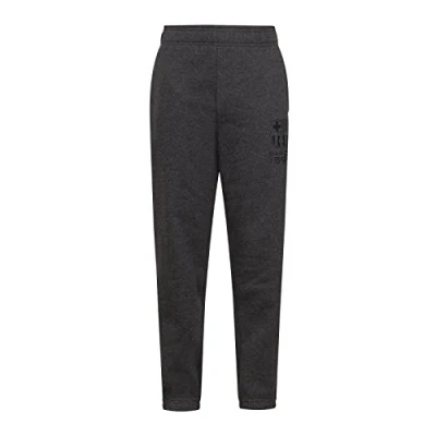 Image of FC Barcelona Official Gift Boys Slim Fit Fleece Joggers Jog Pants Grey 8 9 Years