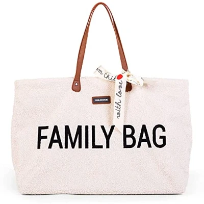 Image of Childhome, Family Bag, Changing Travel/Weekend Large Capacity, Detachable pouch included, Teddy ecru