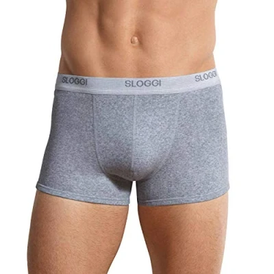 Image of Sloggi Men&#039;s Boxer Shorts (Pack of 2), grey, XL