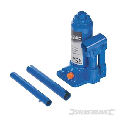 Image of Silverline Hydraulic Bottle Jack 2 Tonne