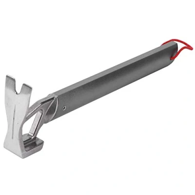 Image of Keenso Camping Tent Hammer, Outdoor Multifunction Stainless Steel Stake Hammer Pegs Nail Puller Remover Other mountaineering tool accessories climbing
