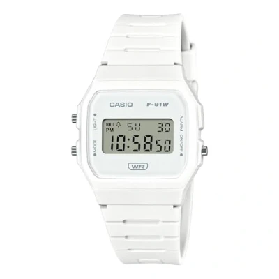 Image of Casio Unisex Digital watch, Size: One Size, White