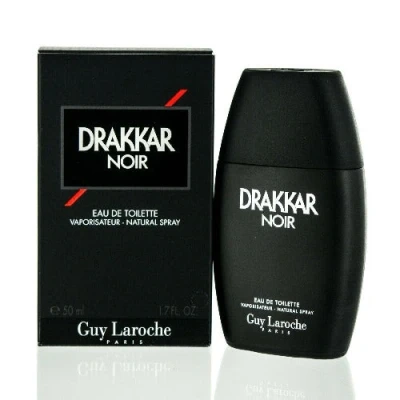 Image of Drakkar Noir By Guy Laroche Iconic Designer Fragrance Intense &amp; Powerful Eau de Toilette Fougere Blend Aromatic Spices Long Lasting Mens Cologne Day and Evening Scent, 50ml