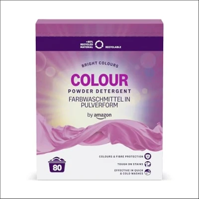 Image of by Amazon Colours Powder Detergent, 4.8kg, 80 washes
