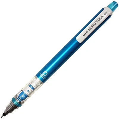 Image of uni Mechanical Pencil Kurutoga Standard 0.7mm, Blue (M74501P.33)