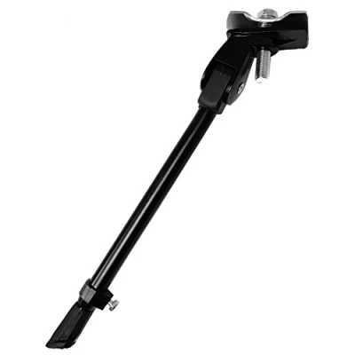 Image of TekBox Komodo Heavy Duty Bike Bicycle Mountain Adjustable Kick Stand with Rubber Foot (Black)