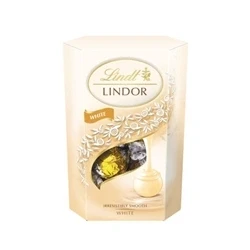 Image of Lindt Lindor White Chocolate Truffles Box Approx 16 balls, 200g with a Smooth Melting Filling Gift Present Christmas, Birthday, Celebrations, Congratulations