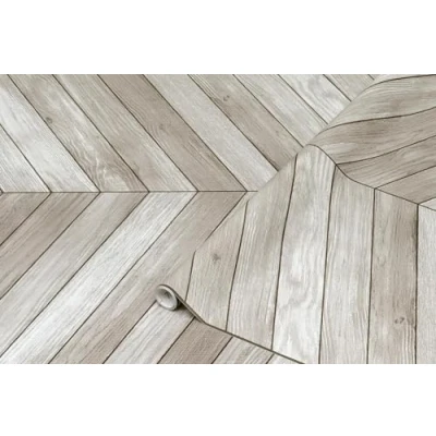 Image of d c fix vinyl wrap Chevron grey wood effect 67,5 cm x 2 m sticky back plastic roll for furniture, kitchen &amp; cupboards contact paper sticker self adhesive film